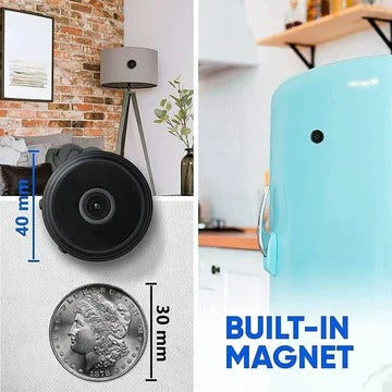 Wireless Mini HD Security Camera - Portable Audio & Video Monitor for Home & Outdoor Surveillance