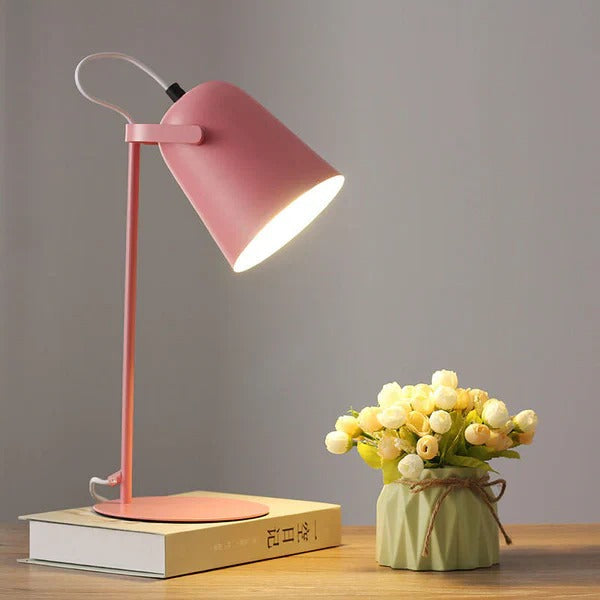 Pastel Macaron Color Creative Iron Pail Desk Lamp - Stylish & Unique Lighting for Home Office