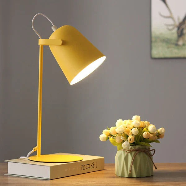 Pastel Macaron Color Creative Iron Pail Desk Lamp - Stylish & Unique Lighting for Home Office