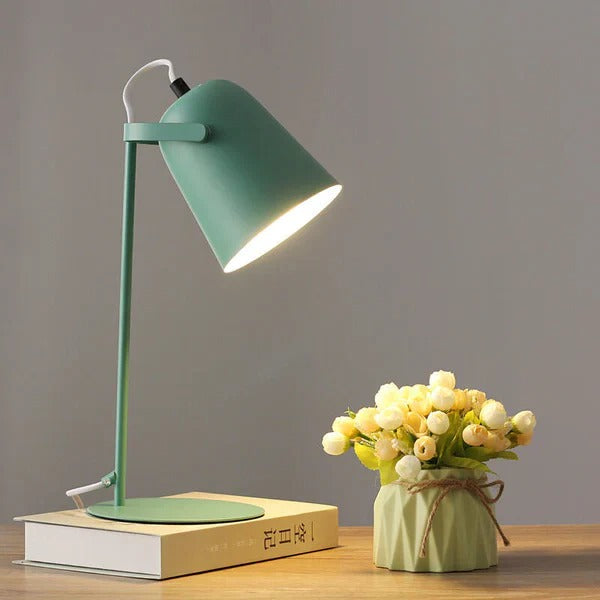 Pastel Macaron Color Creative Iron Pail Desk Lamp - Stylish & Unique Lighting for Home Office