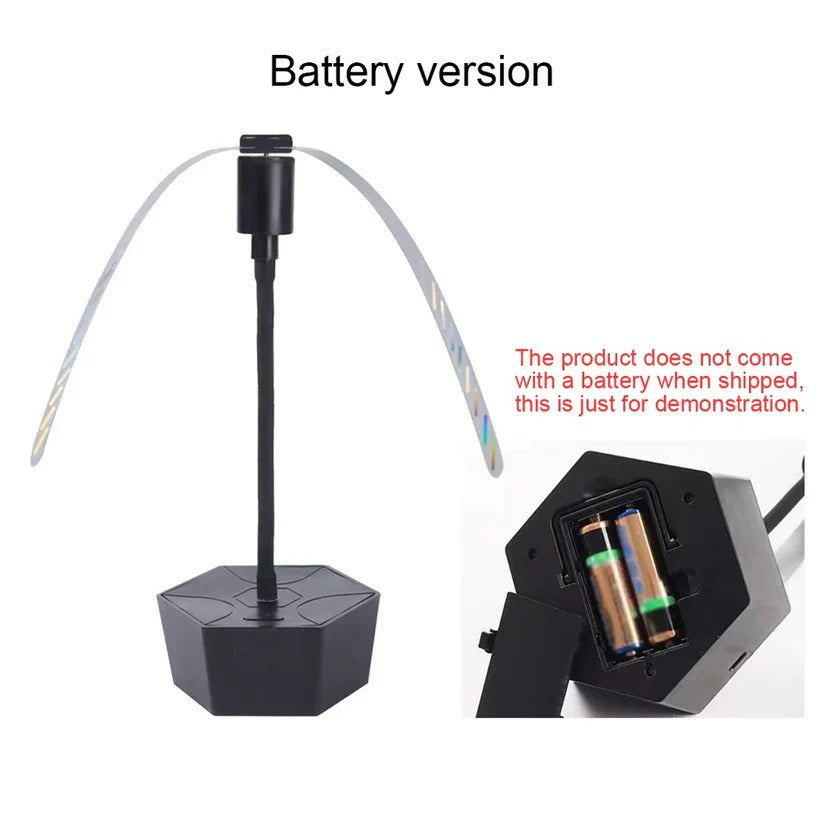 Battery-Powered Fly Deterrent Fan for Picnic Tables - Portable Insect Repellent Solution for Outdoor Dining