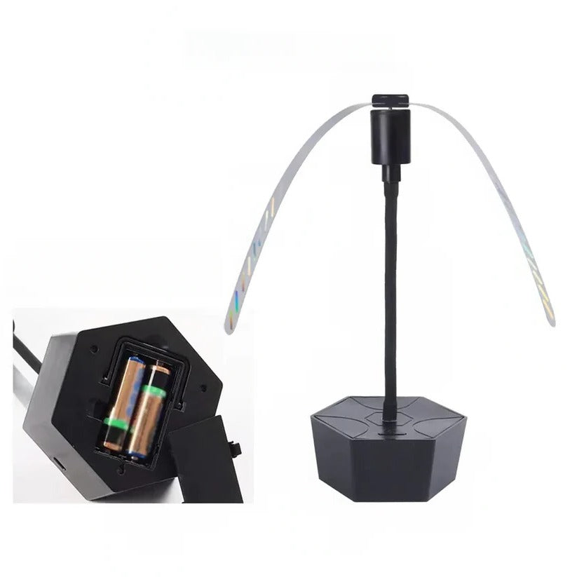 Battery-Powered Fly Deterrent Fan for Picnic Tables - Portable Insect Repellent Solution for Outdoor Dining