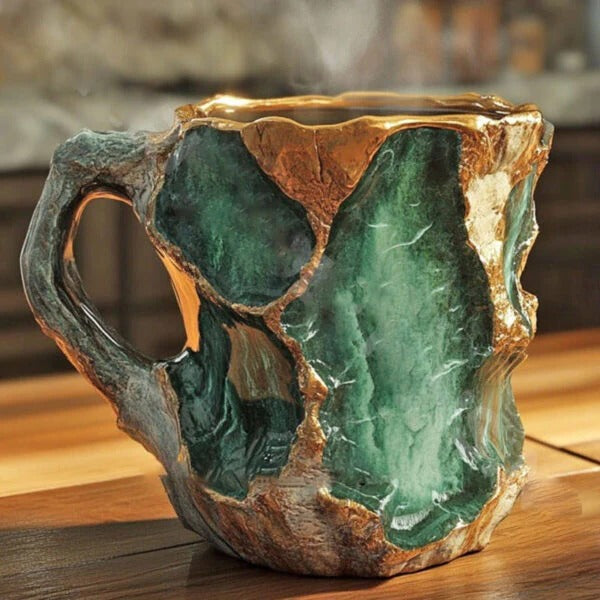 Stylish Heat-Resistant Mineral Crystal Mugs for Coffee & Tea - Elegant Drinkware for Home & Office