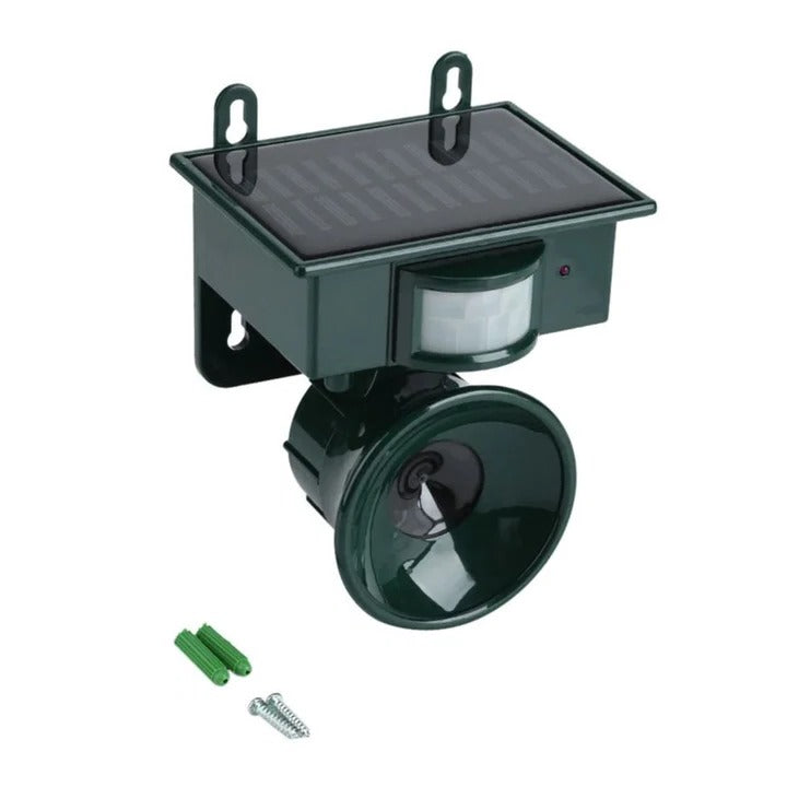 Solar-Powered Outdoor Motion-Activated Bird Deterrent Sound Device - Eco-Friendly Pest Control Solution