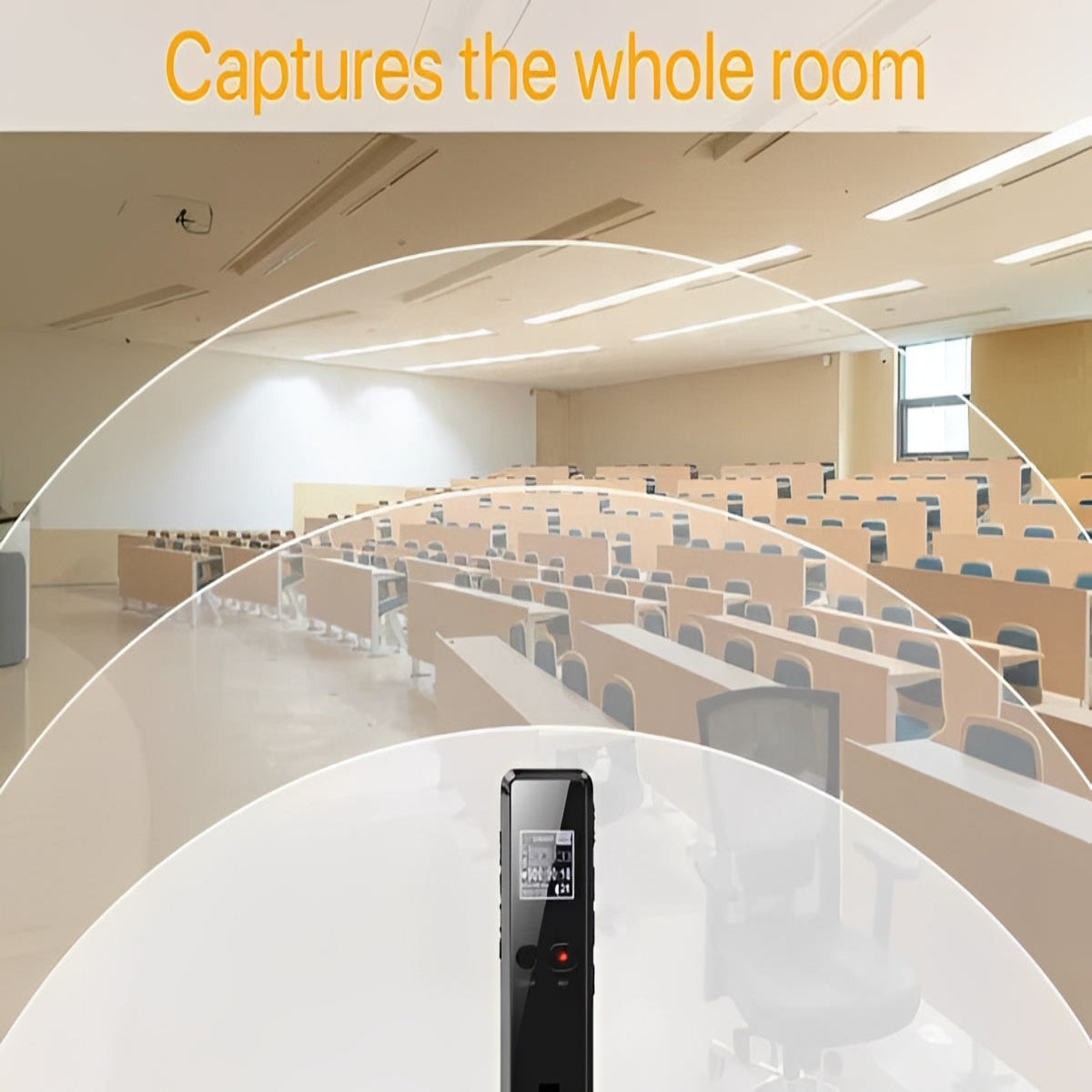 Digital Voice Recorder with Auto Save, Playback Speaker, and High-Quality Audio Capture