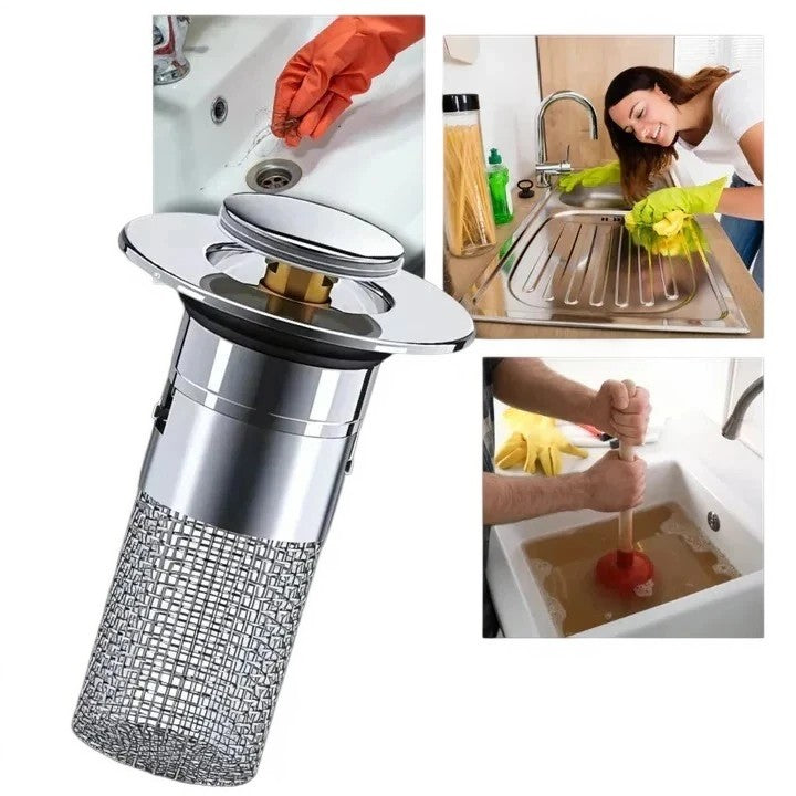 Odor Isolation Pop-Up Sink Stopper - Effective Drain Odor Control & Easy Installation