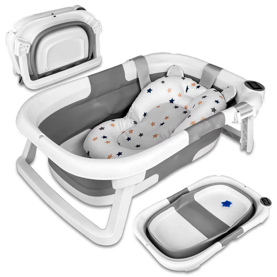 Portable Foldable Newborn Bathing Tub - Space-Saving Baby Bathtub for Easy Storage & Travel
