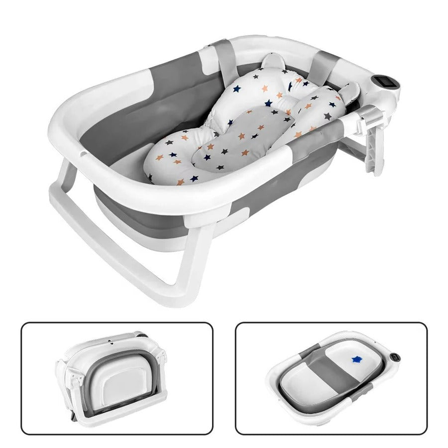 Portable Foldable Newborn Bathing Tub - Space-Saving Baby Bathtub for Easy Storage & Travel