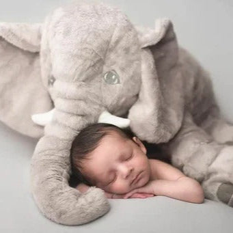 Adorable Baby Elephant Cuddle Pillow - Soft Plush Toy for Kids & Nursery Decor