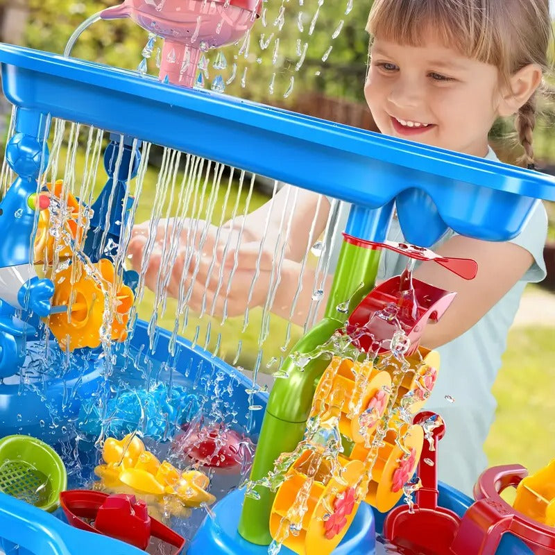 3-in-1 Outdoor Sand and Water Table for Kids - Versatile Play Station with Fun Accessories for Creative Outdoor Activities