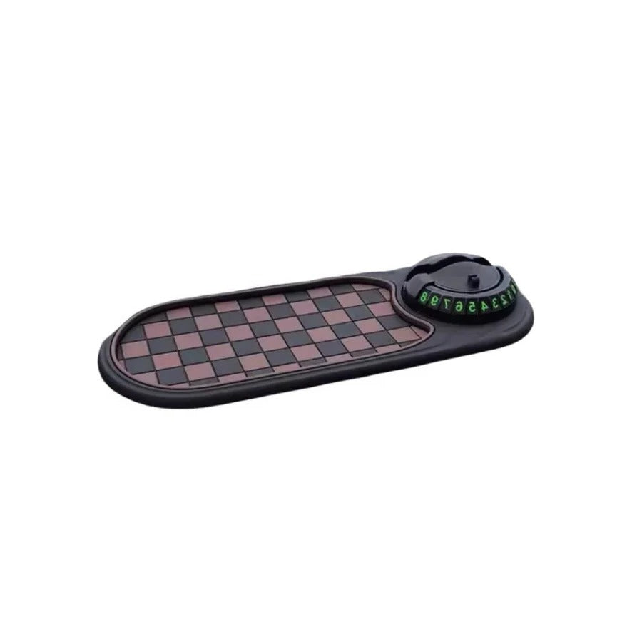 Universal Car Phone Holder with Anti-Slip Dash Mat - Adjustable, Secure Fit for All Smartphones