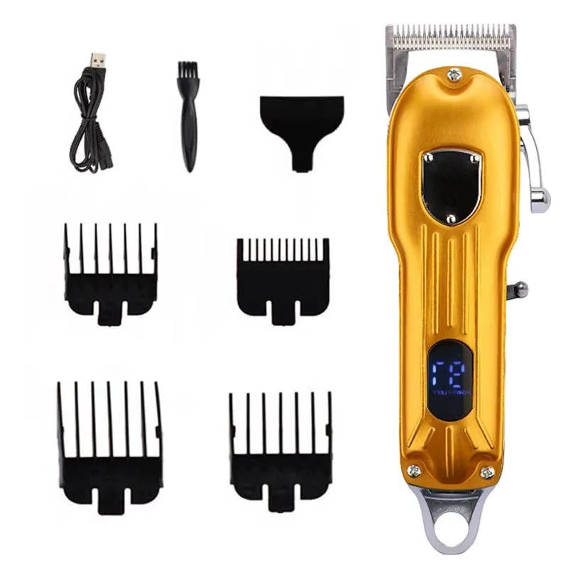Professional All-Metal Rechargeable Dog Hair Clipper - Quiet, Durable & Ergonomic Design for Grooming