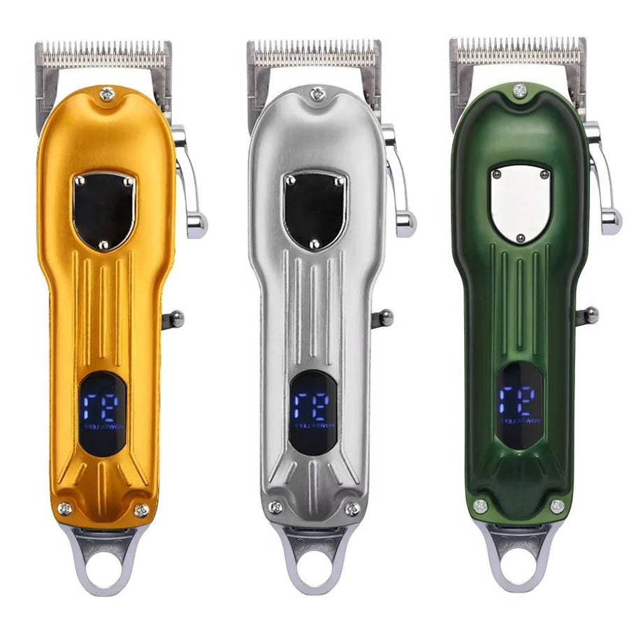Professional All-Metal Rechargeable Dog Hair Clipper - Quiet, Durable & Ergonomic Design for Grooming