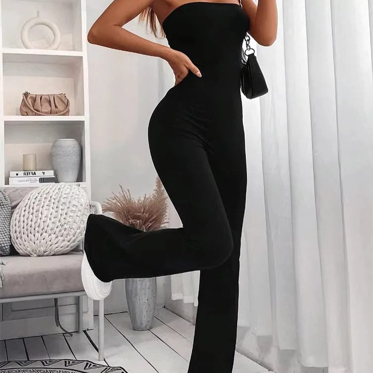 Women's Casual Summer Jumpsuit Pants - Adjustable Waist, Slim Fit, Stylish & Comfortable