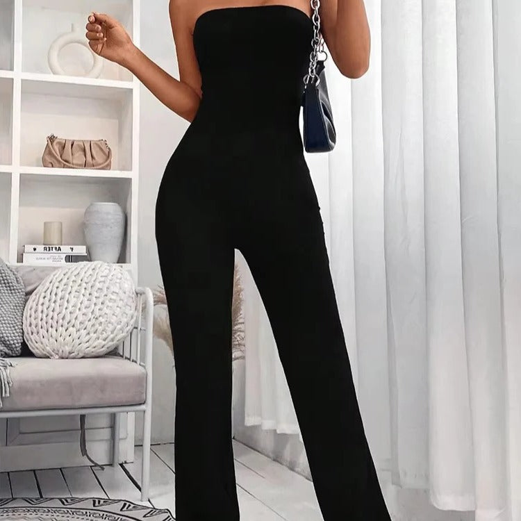 Women's Casual Summer Jumpsuit Pants - Adjustable Waist, Slim Fit, Stylish & Comfortable