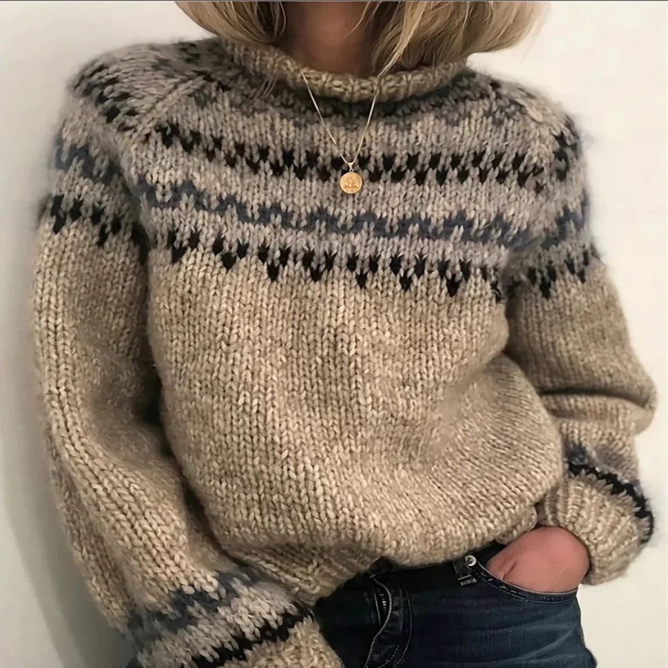 Authentic Icelandic Wool Turtleneck Sweater - Cozy Winter Knitwear for Men & Women