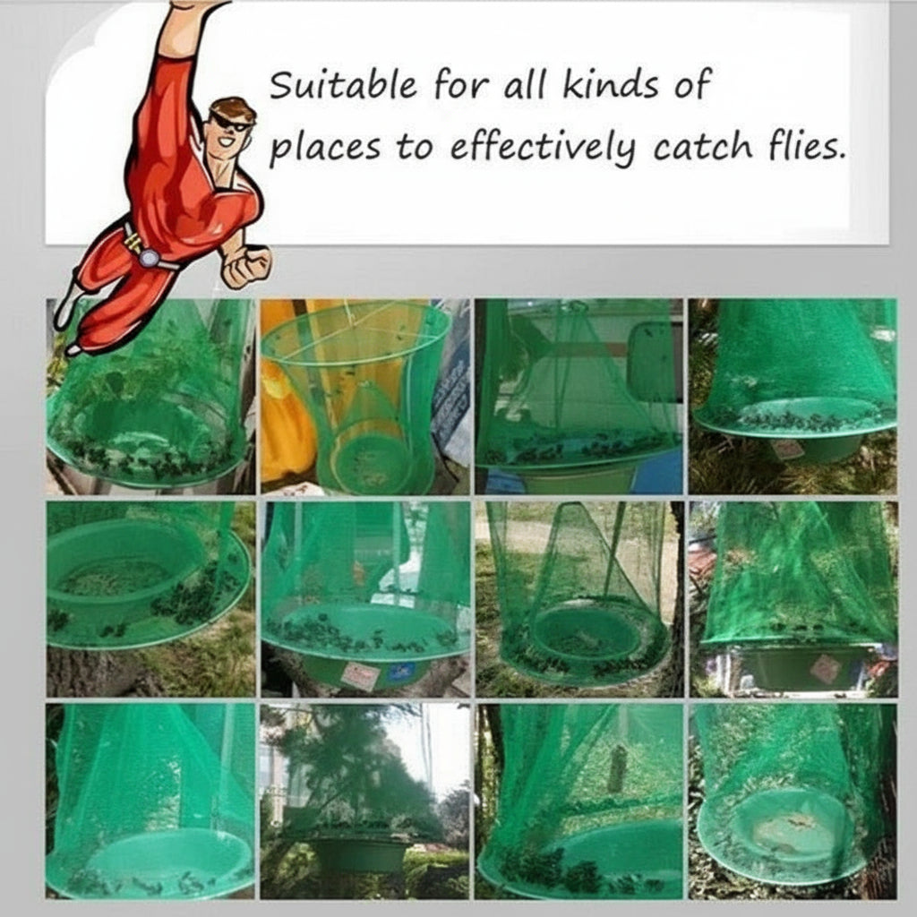 Eco-Friendly Reusable Fly Trap for Barns and Ranches - Effective Insect Control Solution