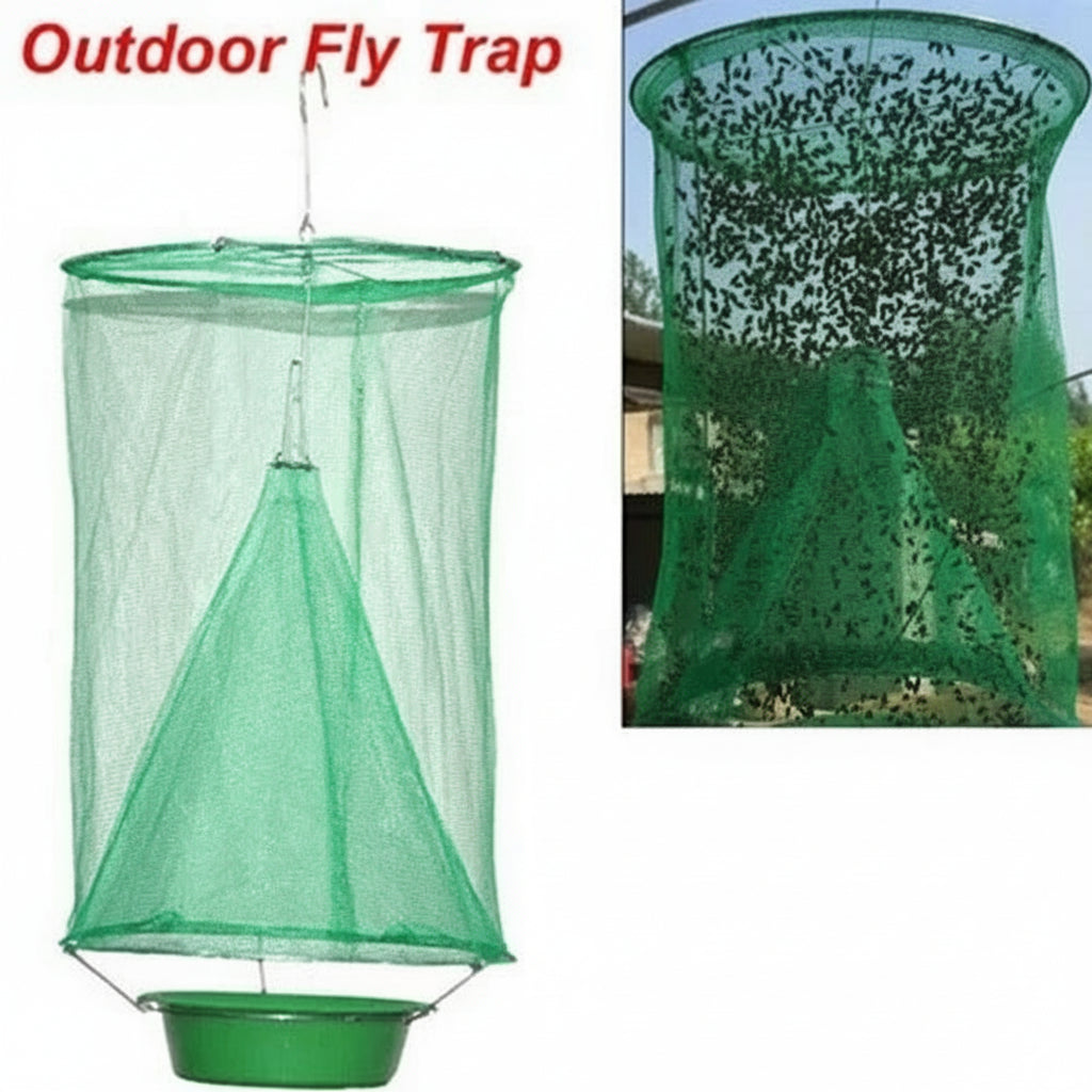 Eco-Friendly Reusable Fly Trap for Barns and Ranches - Effective Insect Control Solution