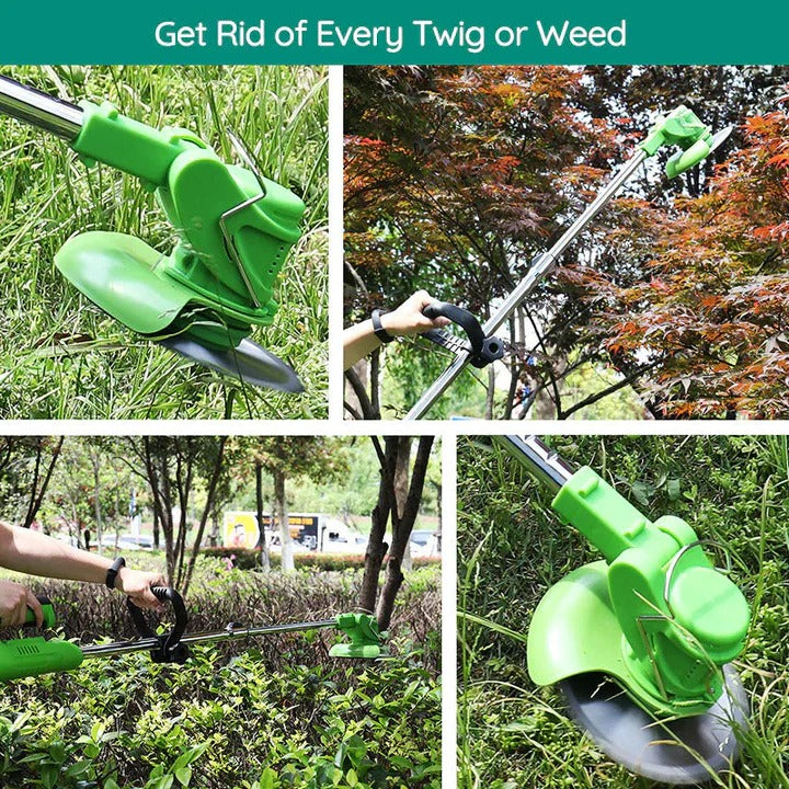 Cordless Electric Grass Trimmer & Lawn Edger - Lightweight, Rechargeable, & Ergonomic Design for Effortless Lawn Care