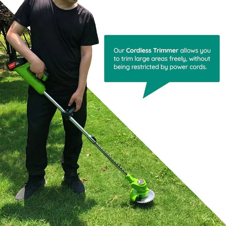 Cordless Electric Grass Trimmer & Lawn Edger - Lightweight, Rechargeable, & Ergonomic Design for Effortless Lawn Care