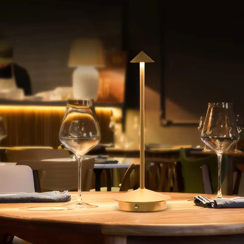 Cordless LED Desk Lamp with Touch Control - Dimmable 3 Light Settings for Adjustable Brightness | Modern & Portable Design