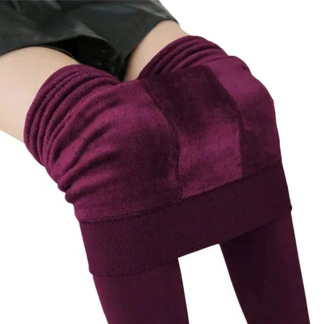Women's Stretchy Fleece-Lined Leggings - Warm & Cozy Cold Weather Tights