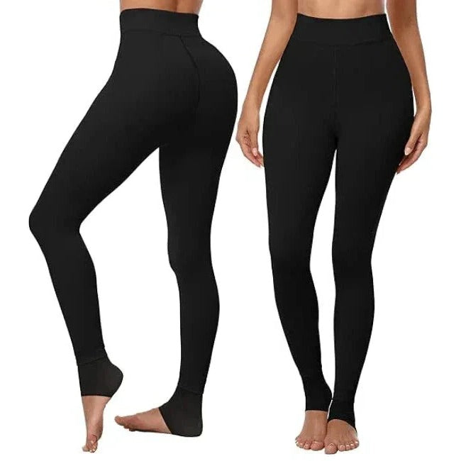Women's Stretchy Fleece-Lined Leggings - Warm & Cozy Cold Weather Tights