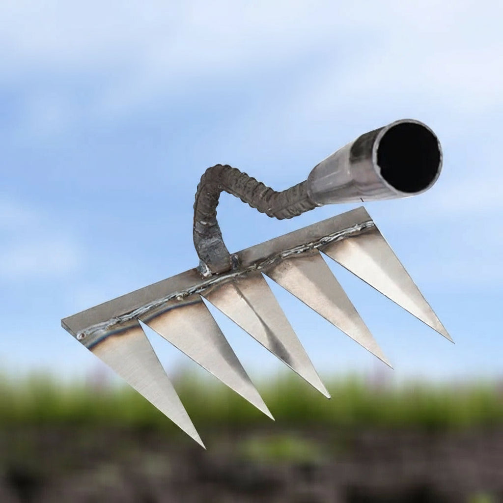 Premium Carbon Steel Garden Weeding Rake - Durable Hand Tool for Effective Weeding and Soil Cultivation