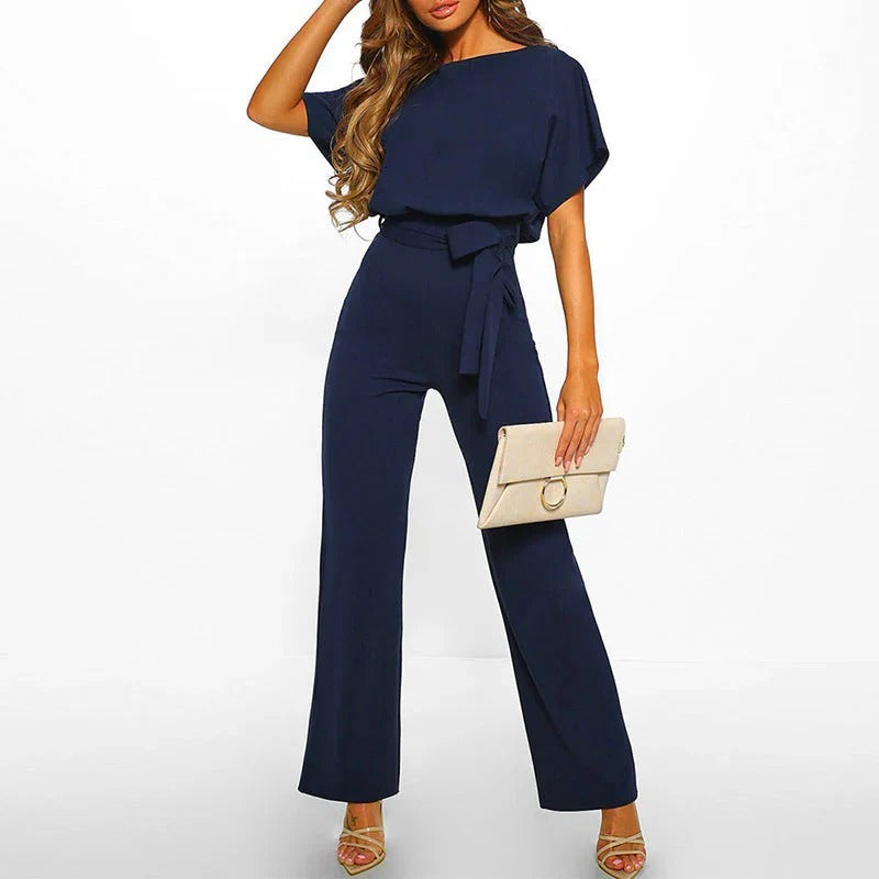 Chic Women's Solid Color Jumpsuit - Stylish & Comfortable Outfit for Any Occasion