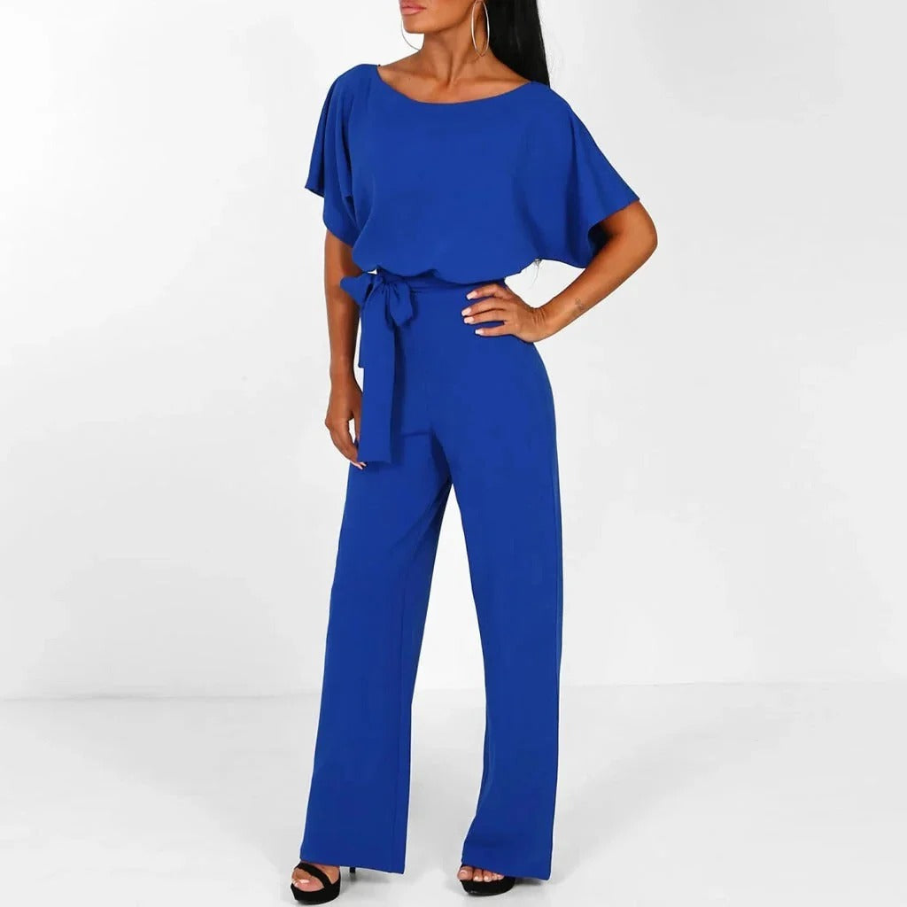 Chic Women's Solid Color Jumpsuit - Stylish & Comfortable Outfit for Any Occasion