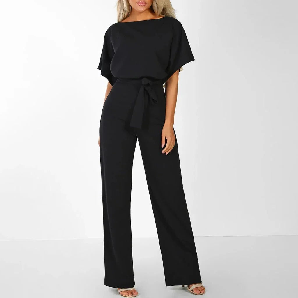 Chic Women's Solid Color Jumpsuit - Stylish & Comfortable Outfit for Any Occasion