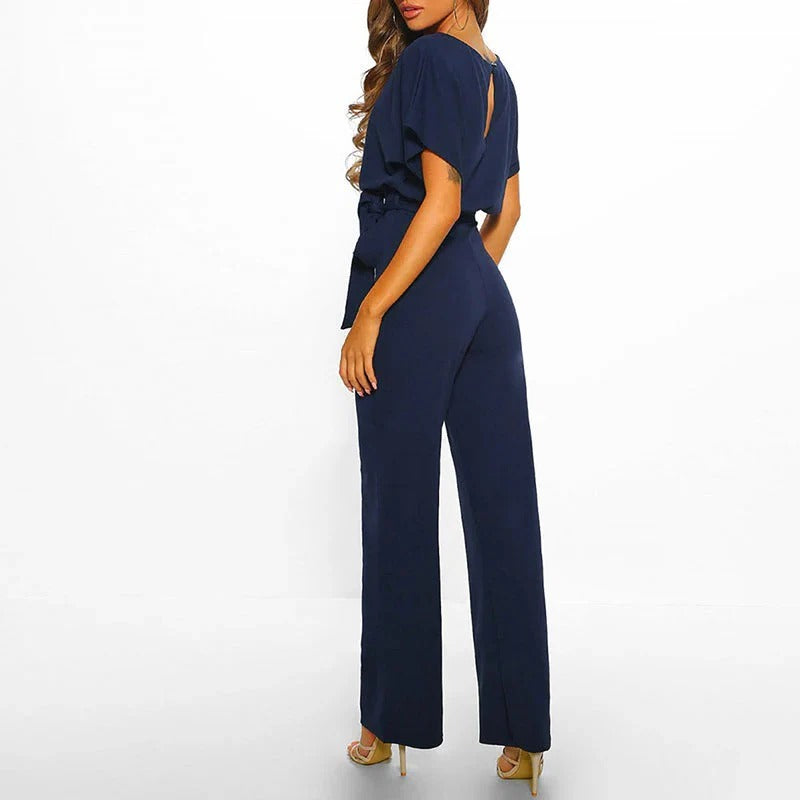 Chic Women's Solid Color Jumpsuit - Stylish & Comfortable Outfit for Any Occasion