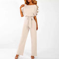Chic Women's Solid Color Jumpsuit - Stylish & Comfortable Outfit for Any Occasion