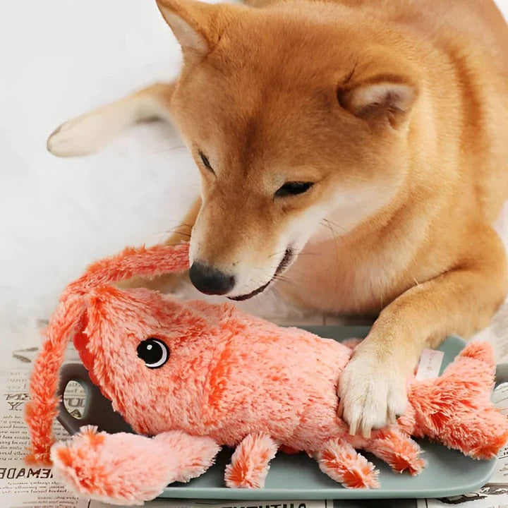 Interactive Floppy Lobster Dog Toy - Durable Plush Pet Toy for Fun Playtime