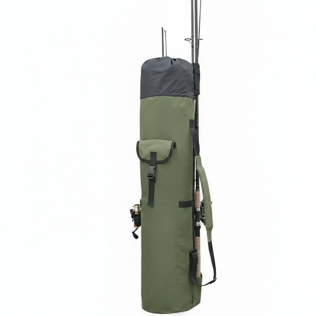 Portable Fishing Gear Bag - Multi-Pocket Rod Storage Organizer for Anglers