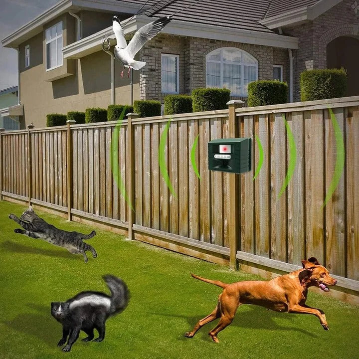 Ultrasonic Pest Control Device - Effective Bird & Woodpecker Repellent for Home & Garden