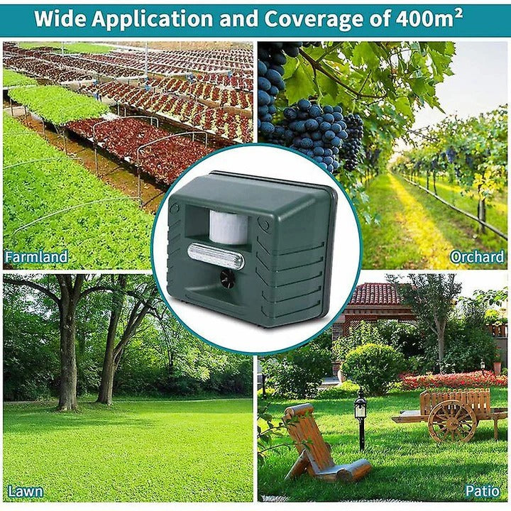 Ultrasonic Pest Control Device - Effective Bird & Woodpecker Repellent for Home & Garden