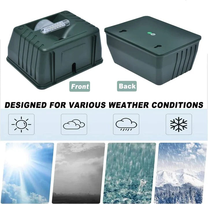 Ultrasonic Pest Control Device - Effective Bird & Woodpecker Repellent for Home & Garden