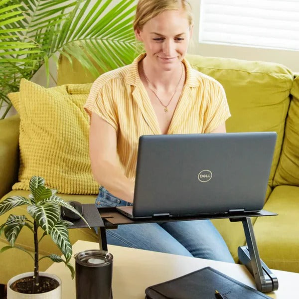 Adjustable Laptop Stand Desk Mount - Height & Angle Adjustable for Ergonomic Comfort