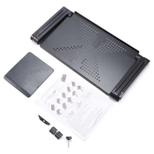 Adjustable Laptop Stand Desk Mount - Height & Angle Adjustable for Ergonomic Comfort