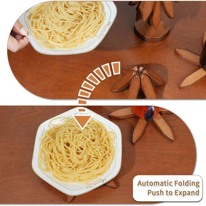 Premium Heat-Resistant Wooden Pot Holder - Durable & Stylish Kitchen Accessory