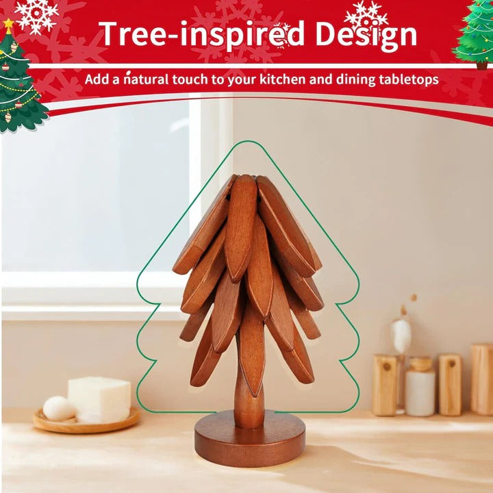 Premium Heat-Resistant Wooden Pot Holder - Durable & Stylish Kitchen Accessory