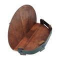 Rustic Whiskey Barrel Stave Shelf | Handmade Reclaimed Wood Wall Decor