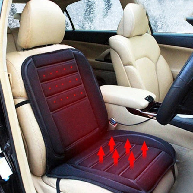 Premium Heated Car Seat Cushion with Full Coverage - Adjustable Heat Settings for Ultimate Comfort