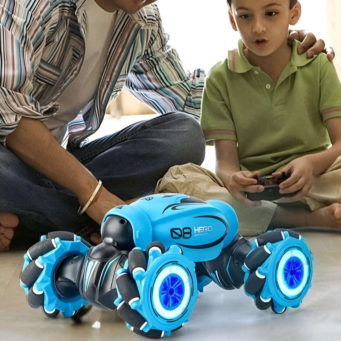 Multi-Directional Remote Control Vehicle - Versatile RC Car with Unique Wheel Design for All-Terrain Fun