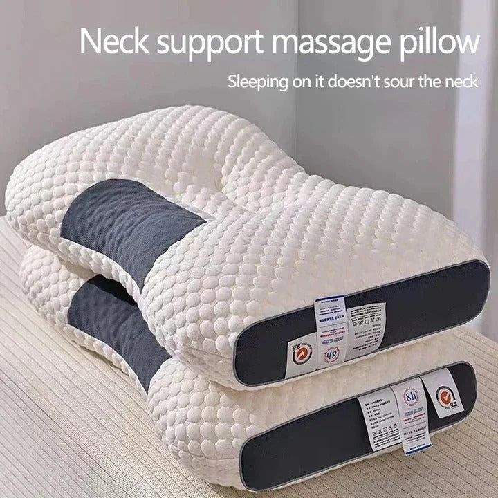 Ergonomic Memory Foam Contour Pillow with Eco-Friendly Soybean Fiber Core for Ultimate Neck Support and Comfort
