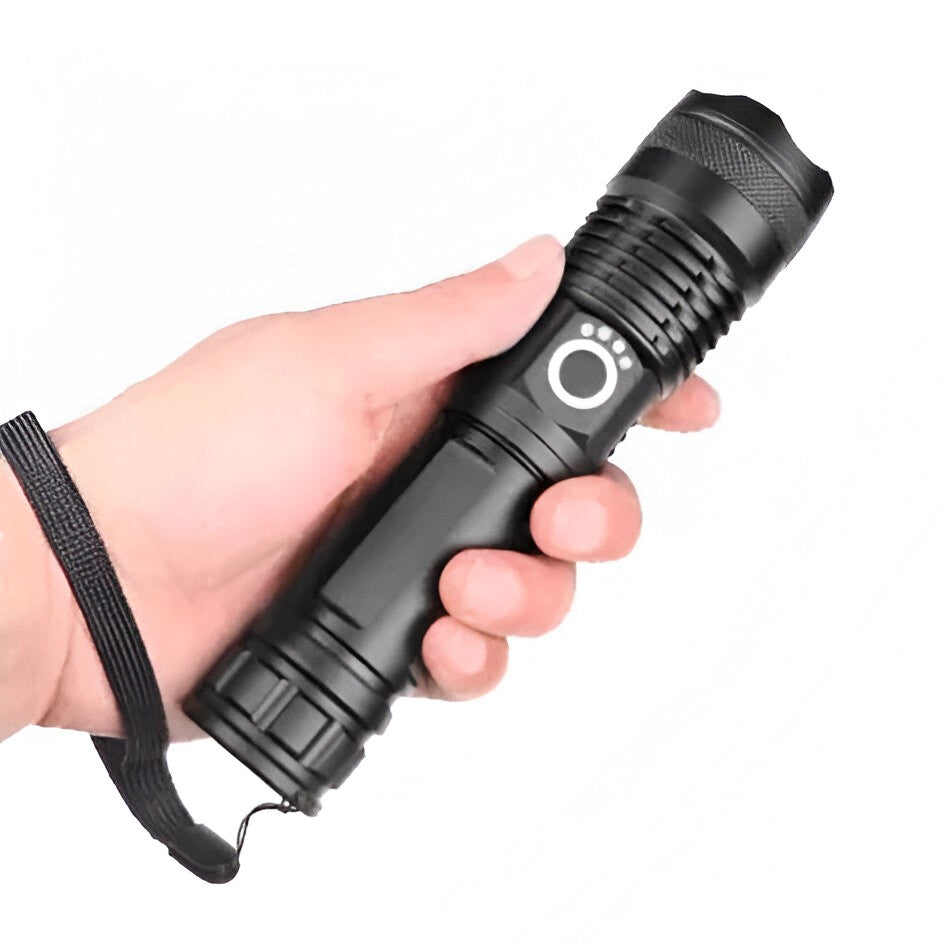 High-Performance XHP50 LED Torch Flashlight - Ultra Bright, Durable & Compact Design