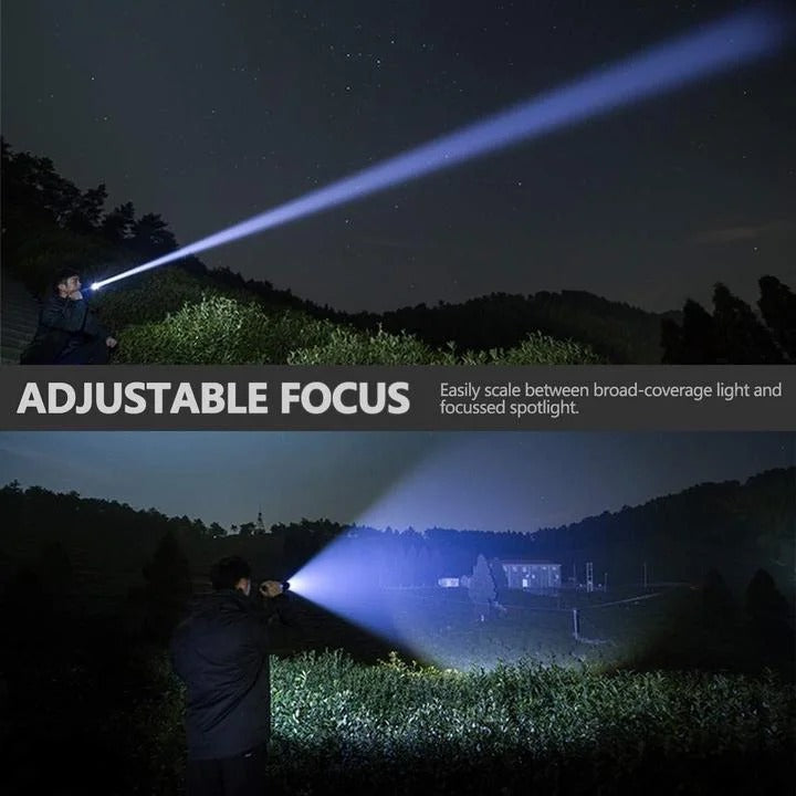 High-Performance XHP50 LED Torch Flashlight - Ultra Bright, Durable & Compact Design