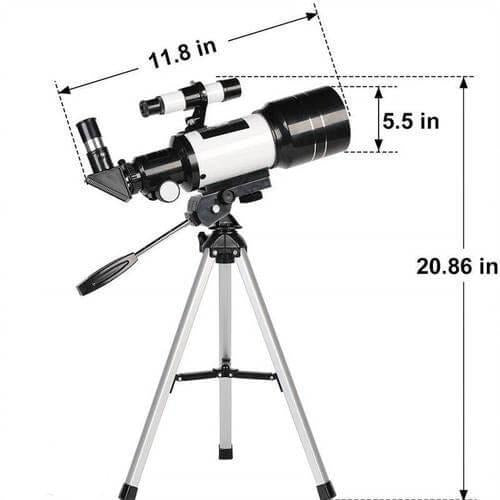 High-Performance Astronomical Refractor Telescope with Interchangeable Eyepieces for Stellar Observations