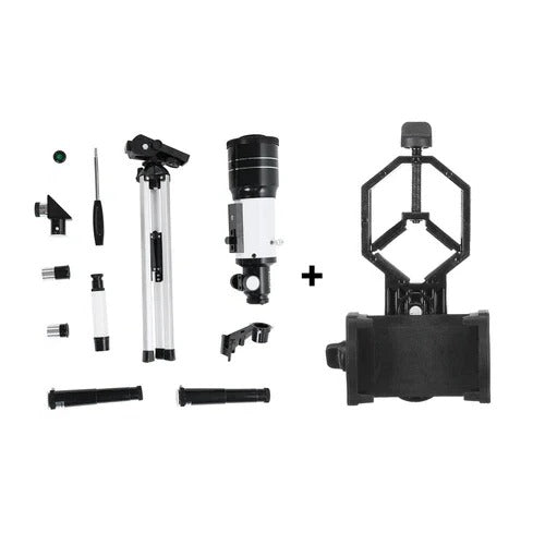High-Performance Astronomical Refractor Telescope with Interchangeable Eyepieces for Stellar Observations